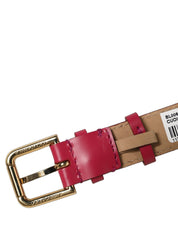 Dolce & Gabbana Red Calfskin Leather Bracelet