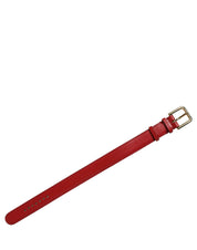 Dolce & Gabbana Red Calfskin Leather Bracelet