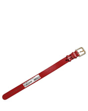 Dolce & Gabbana Red Calfskin Leather Bracelet