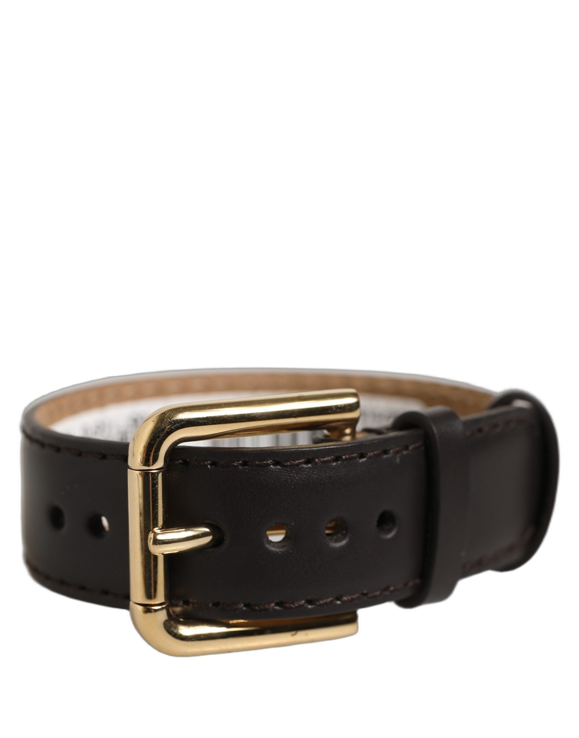 Dolce & Gabbana Black Calfskin Leather Bracelet