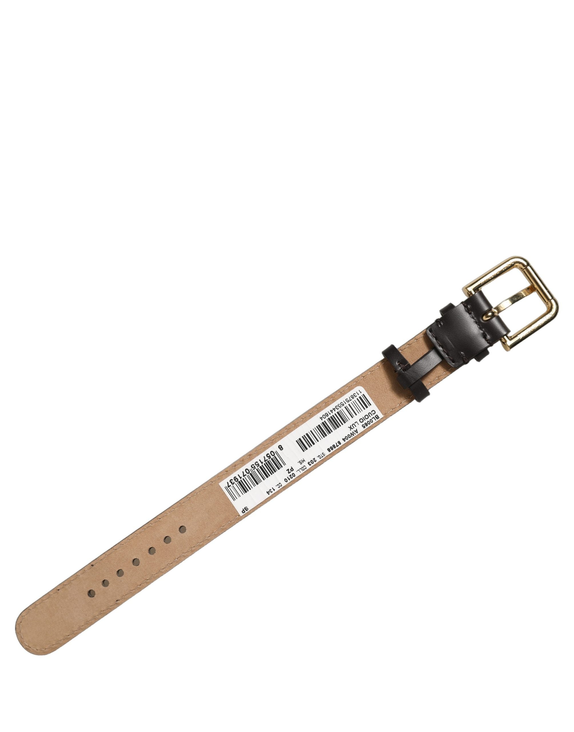 Dolce & Gabbana Black Calfskin Leather Bracelet