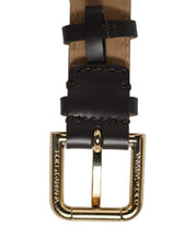 Dolce & Gabbana Black Calfskin Leather Bracelet