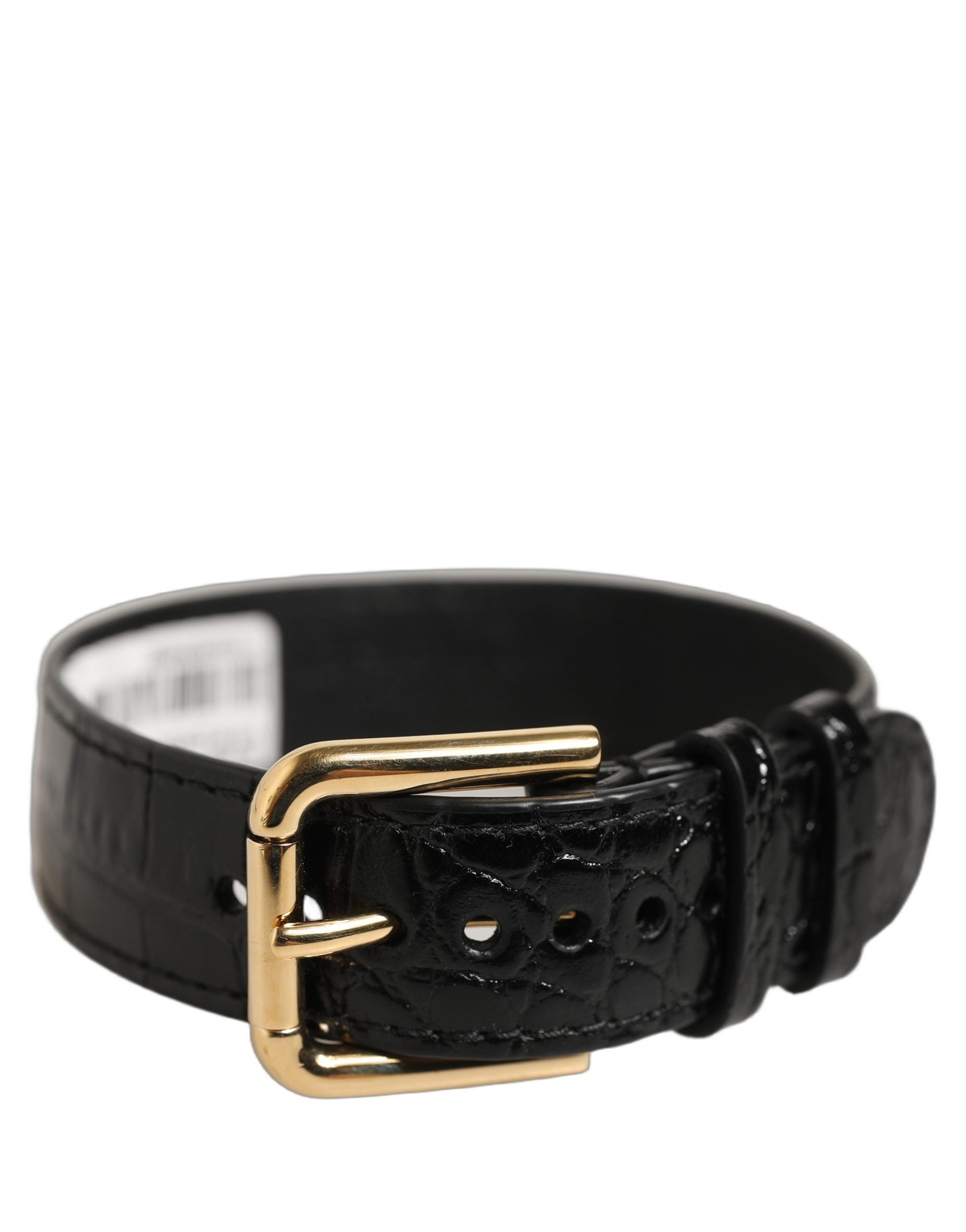 Dolce & Gabbana Black Leather Bracelet