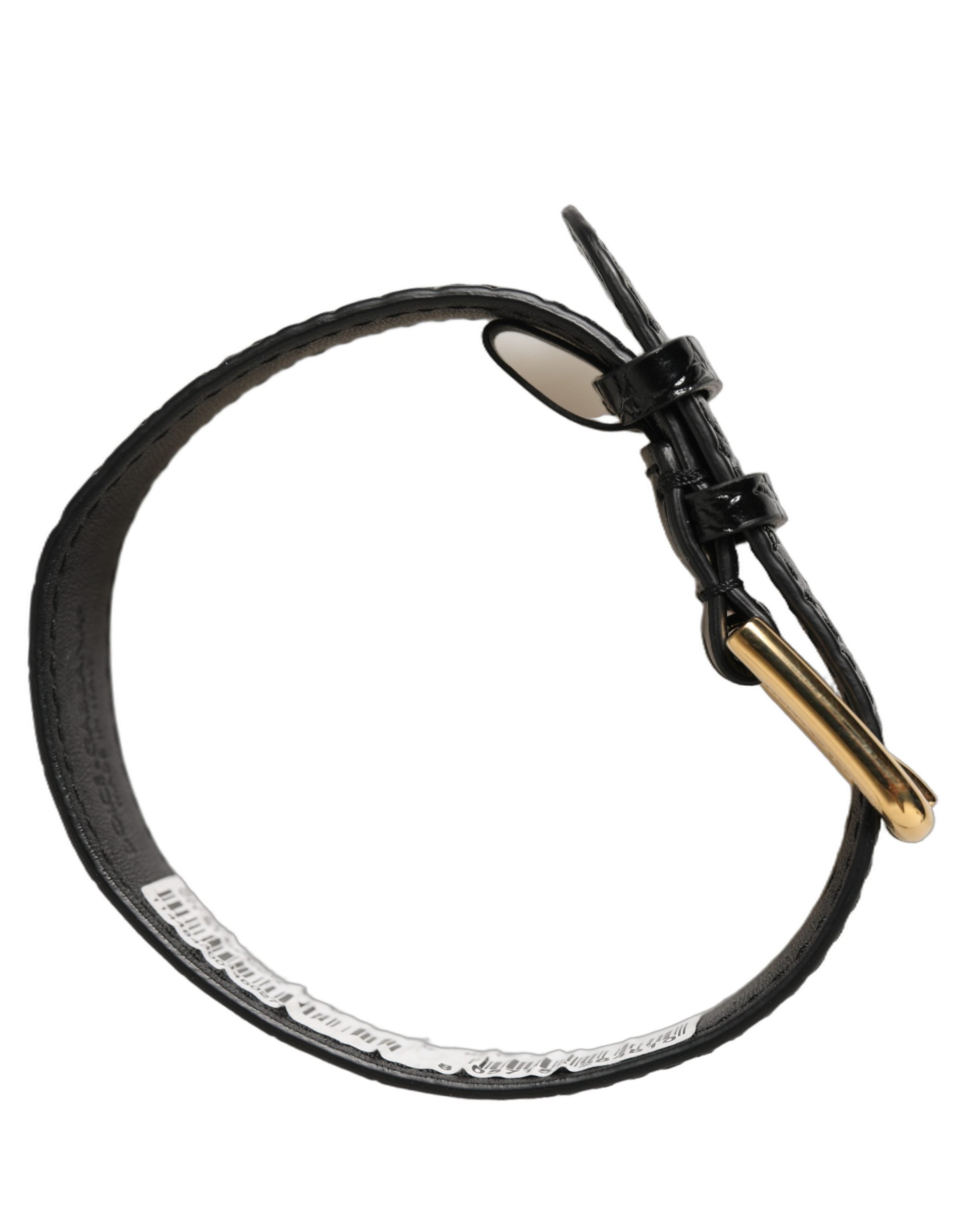 Dolce & Gabbana Black Leather Bracelet