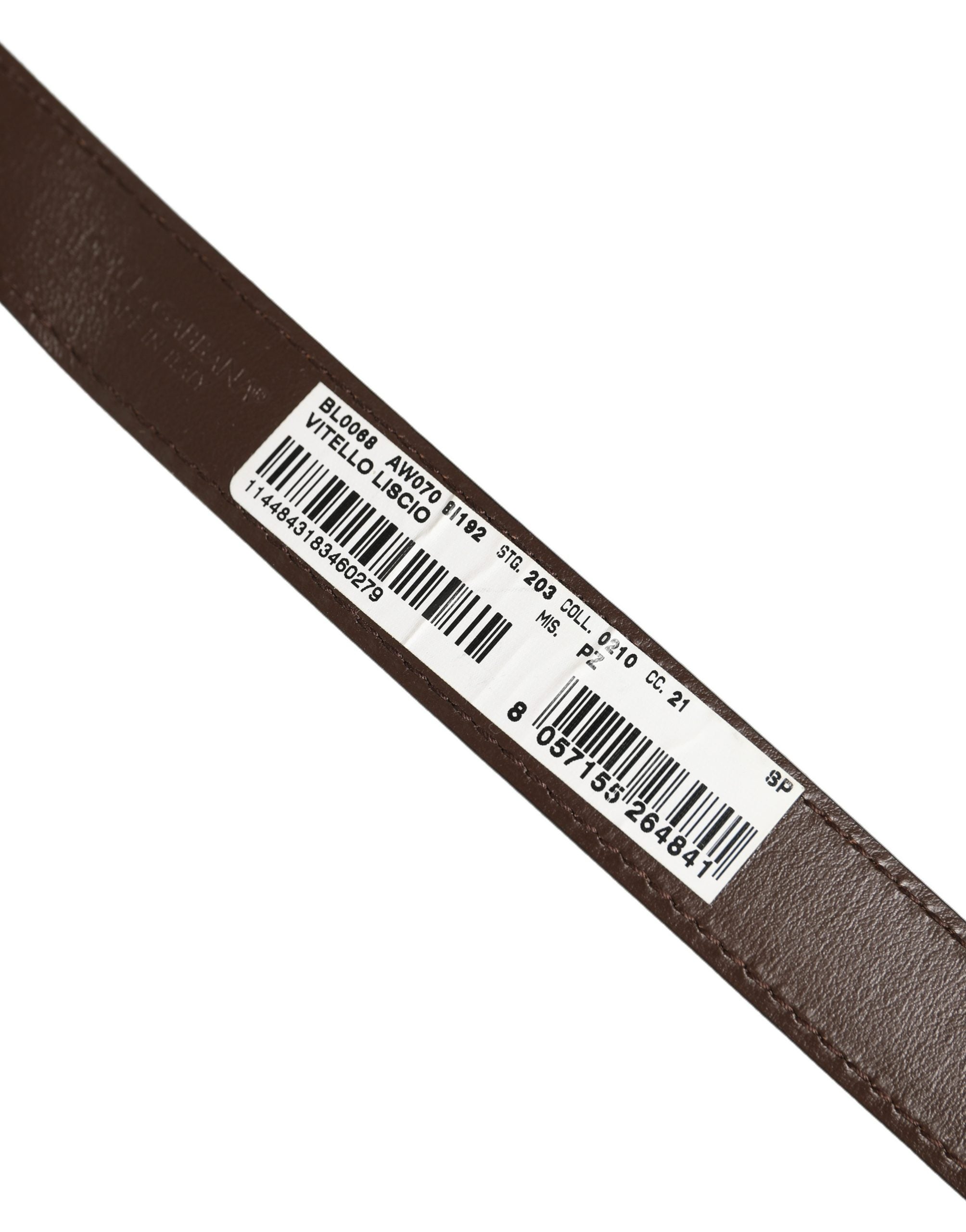 Dolce & Gabbana Brown Calfskin Leather Bracelet