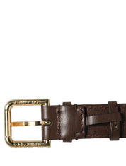 Dolce & Gabbana Brown Calfskin Leather Bracelet