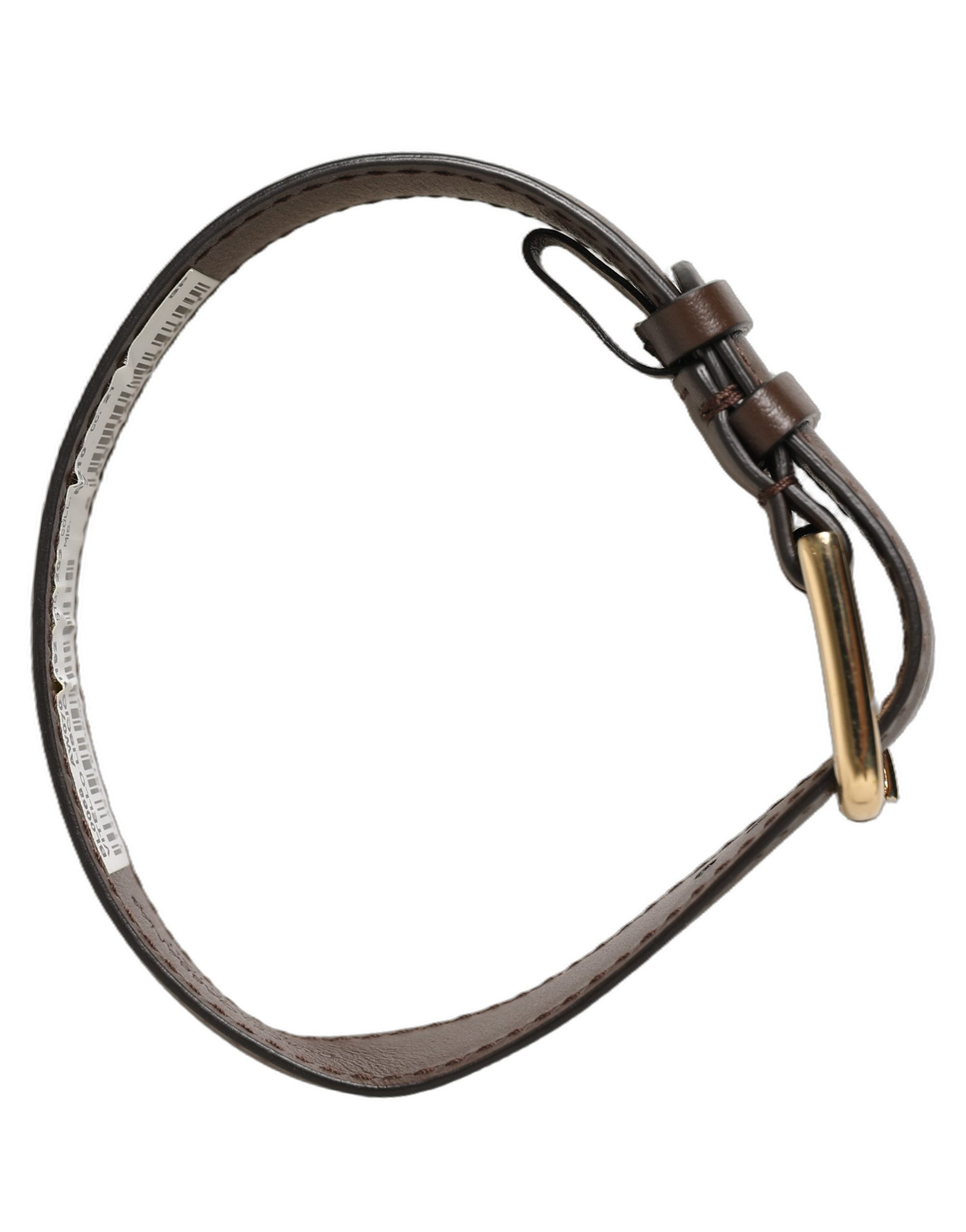 Dolce & Gabbana Brown Calfskin Leather Bracelet