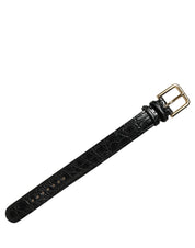 Dolce & Gabbana Black Caiman Leather Bracelets