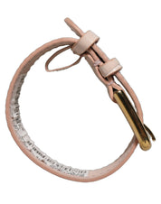 Dolce & Gabbana Pink Calf Leather Bracelet