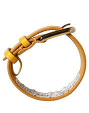 Dolce & Gabbana Yellow Calf Leather Bracelet