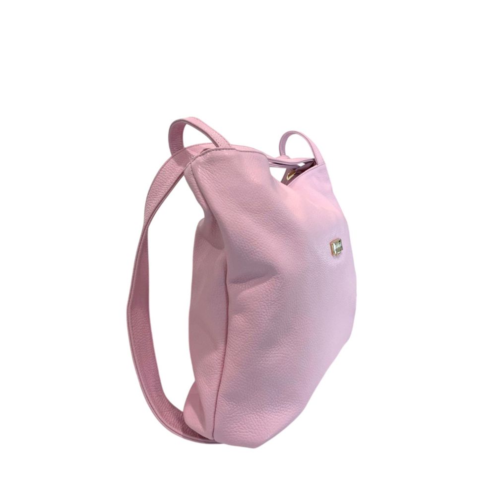 Baldinini Trend Pink Multicolor Cowhide Handbag