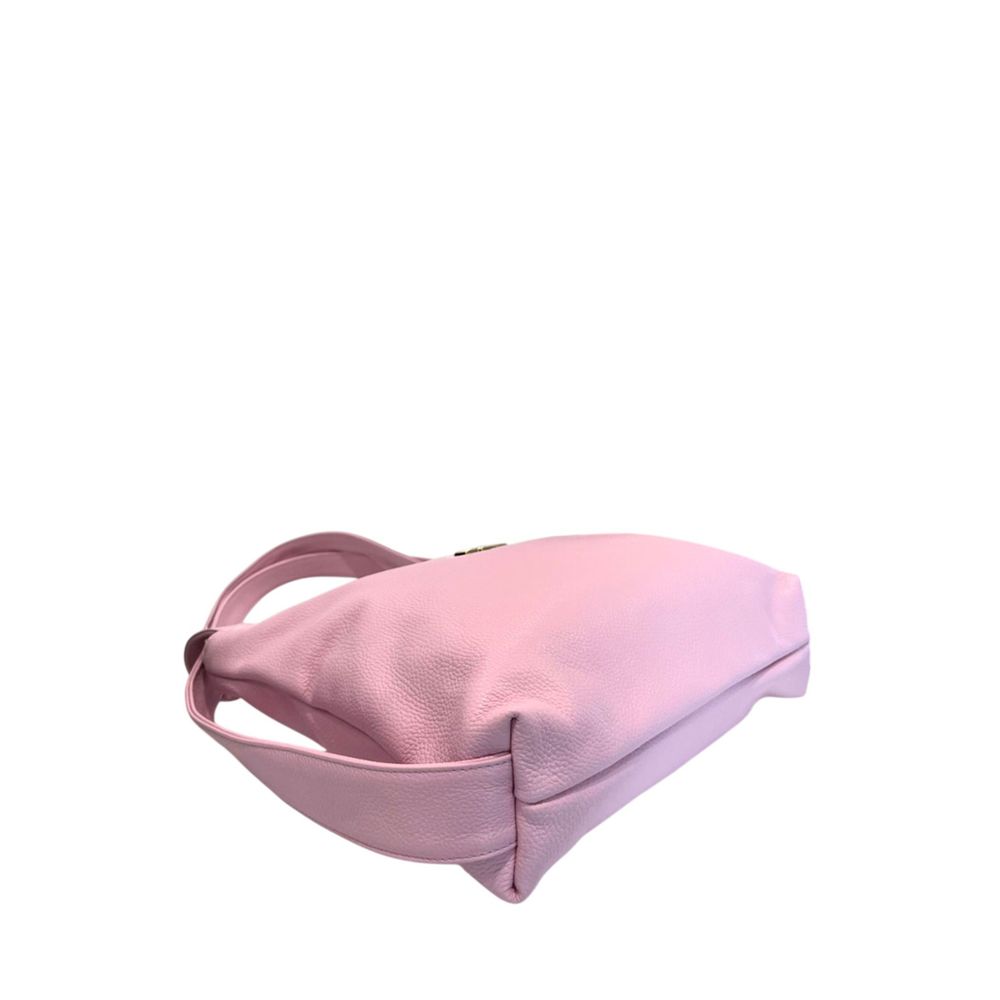 Baldinini Trend Pink Multicolor Cowhide Handbag