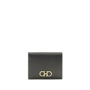 Ferragamo Black Calf Leather Wallet
