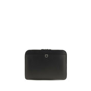 Ferragamo Black Calf Leather Shoulder Bag