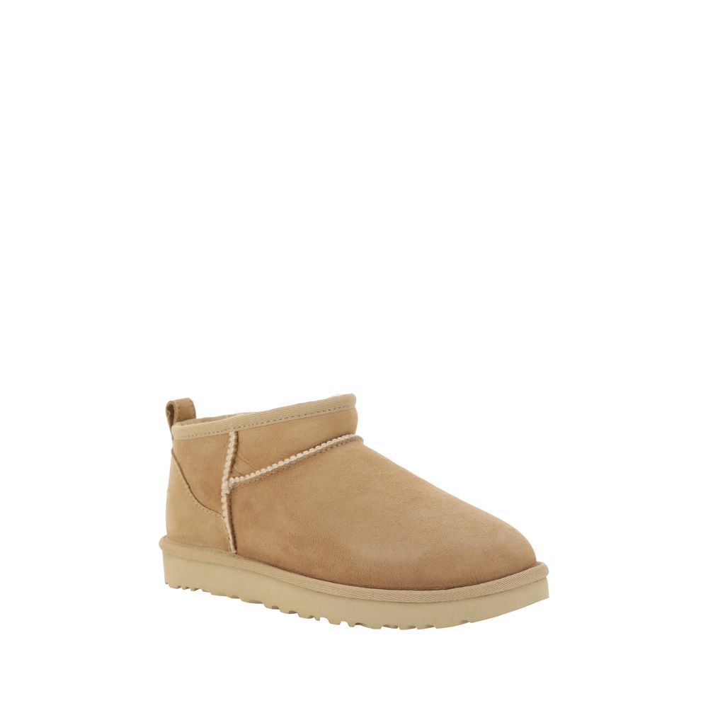UGG Beige Suede Ankle Boots