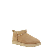 UGG Beige Suede Ankle Boots