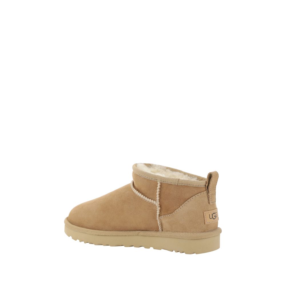 UGG Beige Suede Ankle Boots