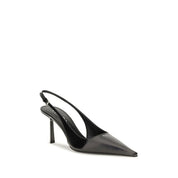 Prada Black Calf Leather High-Heel Pumps