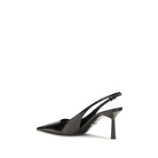 Prada Black Calf Leather High-Heel Pumps