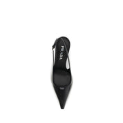 Prada Black Calf Leather High-Heel Pumps