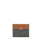 Ferragamo Brown Calf Leather Cardholder