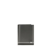 Ferragamo Black Calf Leather Gancini Wallet