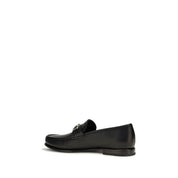Ferragamo Black Calf Leather Loafers