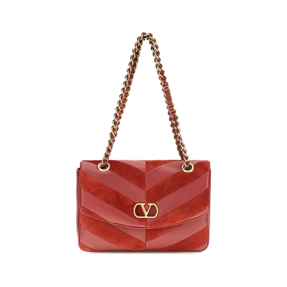 Valentino Garavani Multicolor Suede Nappa Shoulder Bag