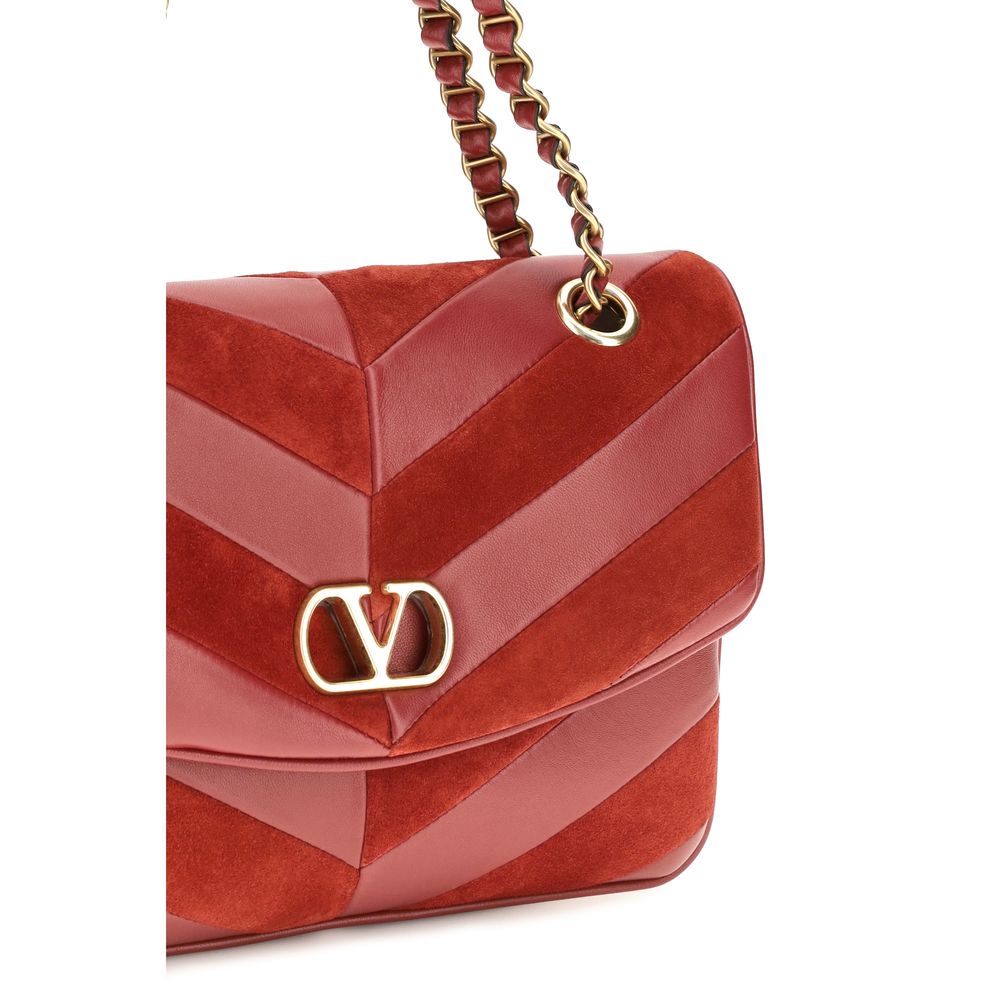 Valentino Garavani Multicolor Suede Nappa Shoulder Bag