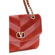 Valentino Garavani Multicolor Suede Nappa Shoulder Bag