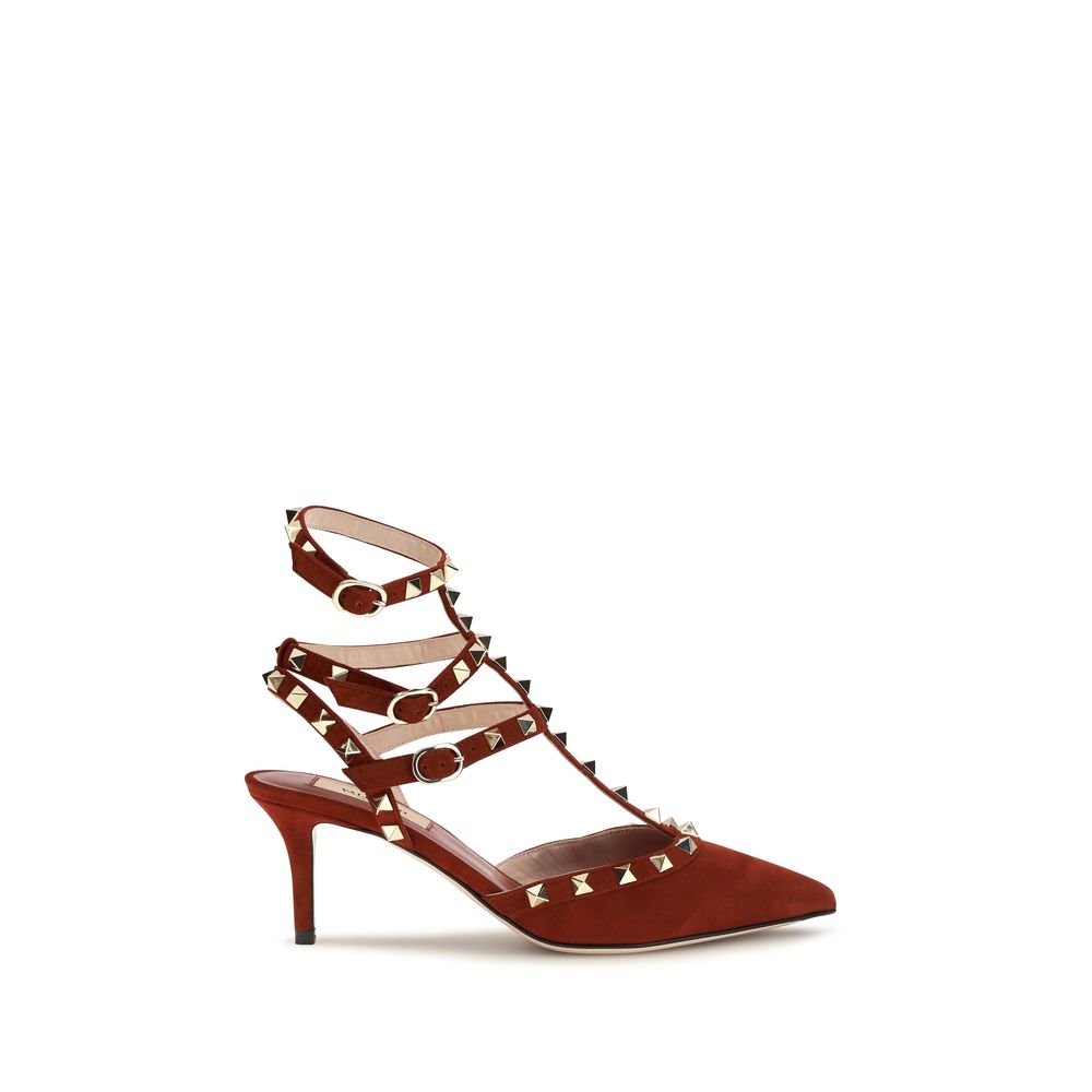 Valentino Garavani Multicolor Suede High-Heel Pumps