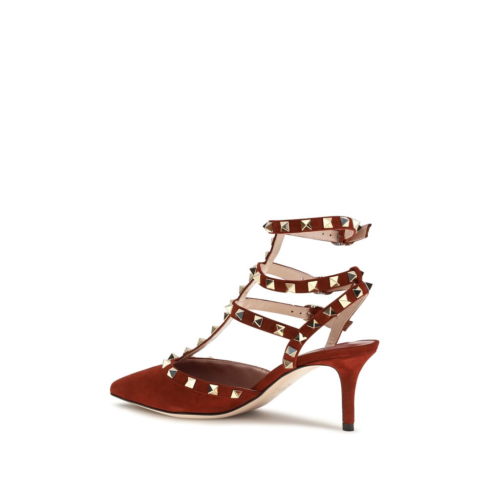 Valentino Garavani Multicolor Suede High-Heel Pumps