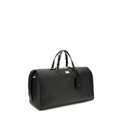Dolce & Gabbana Black Calf Leather Travel Bag