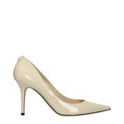 Jimmy Choo Beige Patent Leather High Heel Pumps