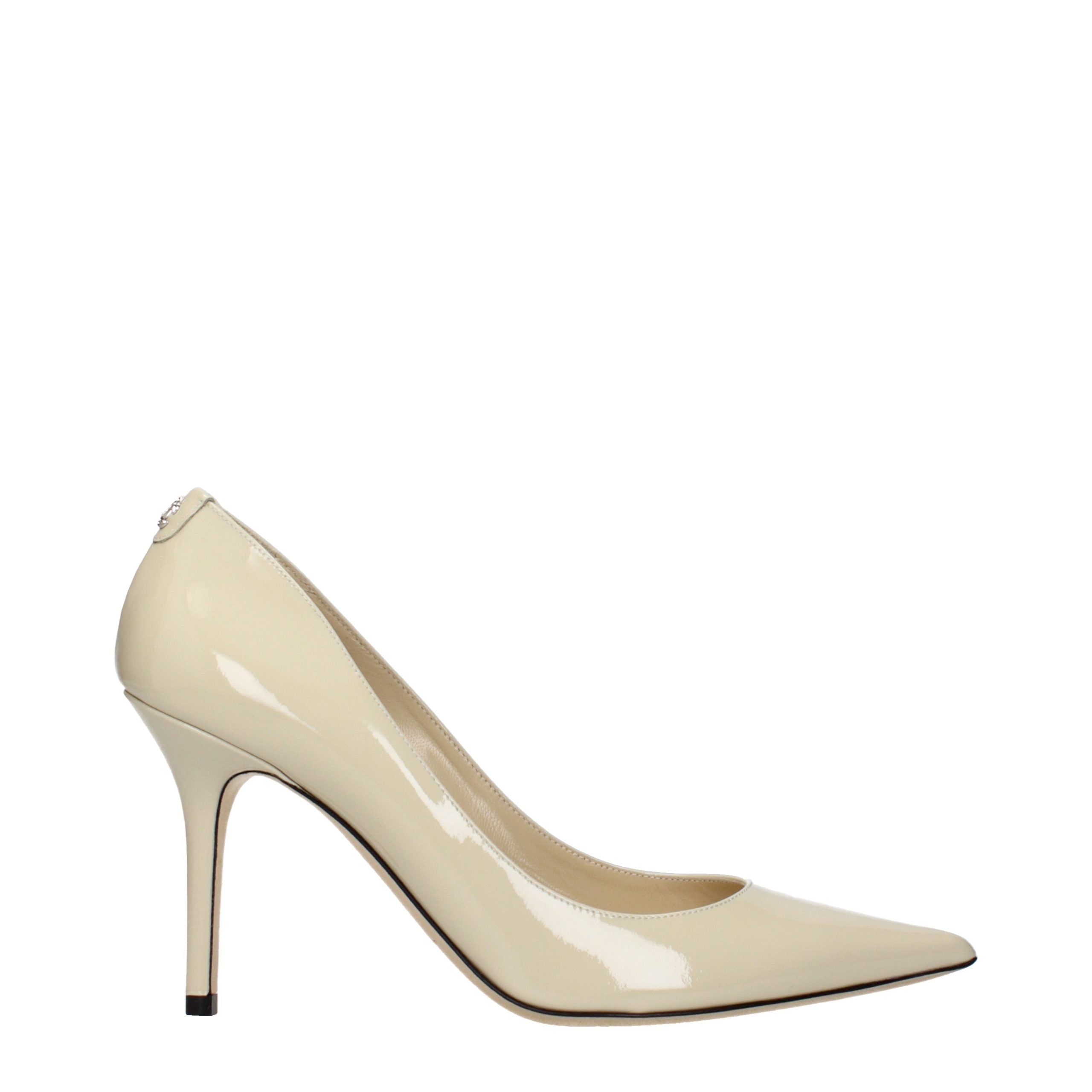 Jimmy Choo Beige Patent Leather High Heel Pumps