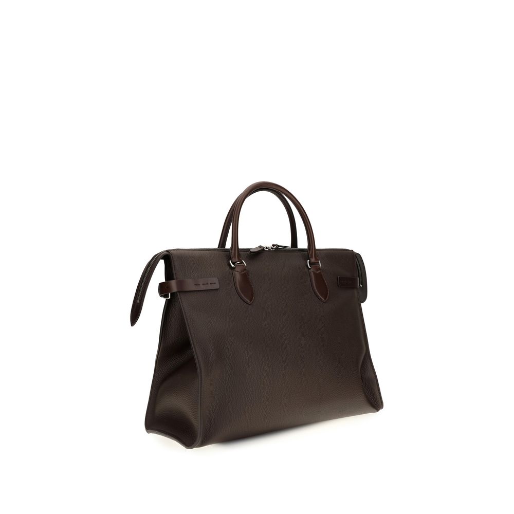 Valentino Garavani Brown Calf Leather Shoulder Bag