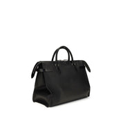 Valentino Garavani Black Calf Leather Shoulder Bag