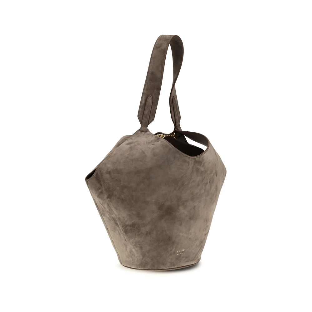 Khaite Beige Calf Leather Shoulder Bag