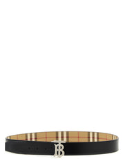 Burberry Beige Polyurethane Reversible Belt
