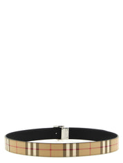 Burberry Beige Polyurethane Reversible Belt