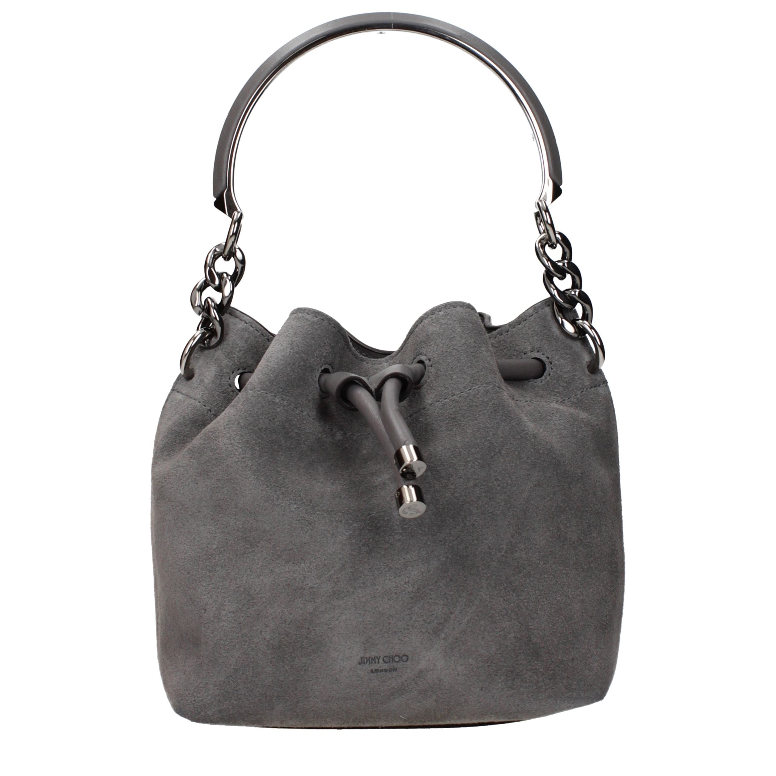 Jimmy Choo Gray Suede Handbag