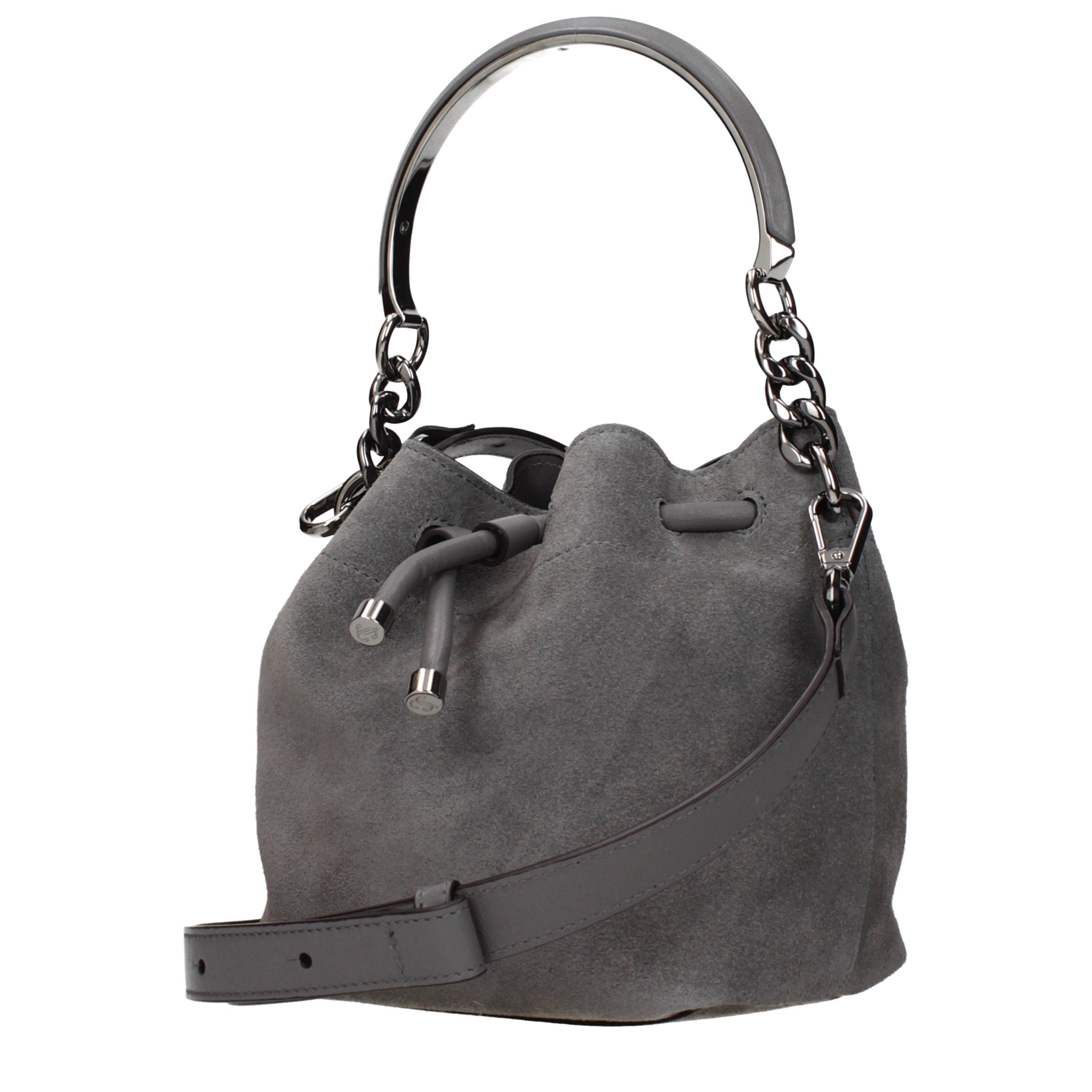 Jimmy Choo Gray Suede Handbag