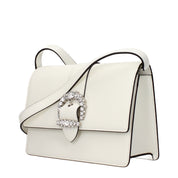 Jimmy Choo White Leather Crossbody Bag