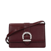 Jimmy Choo Burgundy Leather Crossbody Bag