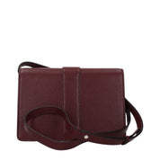 Jimmy Choo Burgundy Leather Crossbody Bag