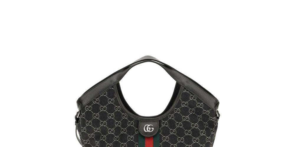 Gucci Black Fabric Shoulder Bag