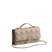 Dior Beige Lambskin Clutch Bag