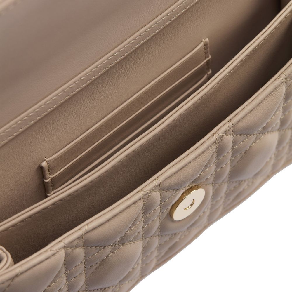 Dior Beige Lambskin Clutch Bag