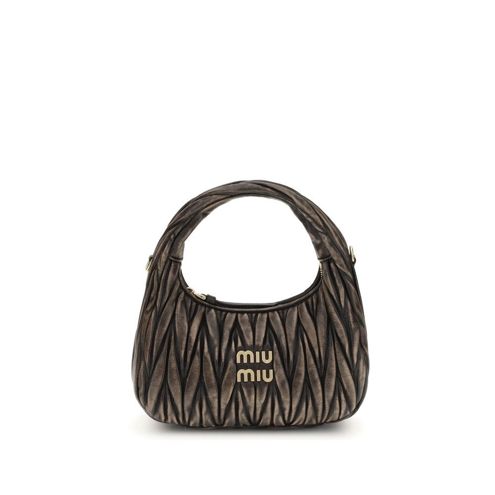 Miu Miu Brown Lambskin Shoulder Bag