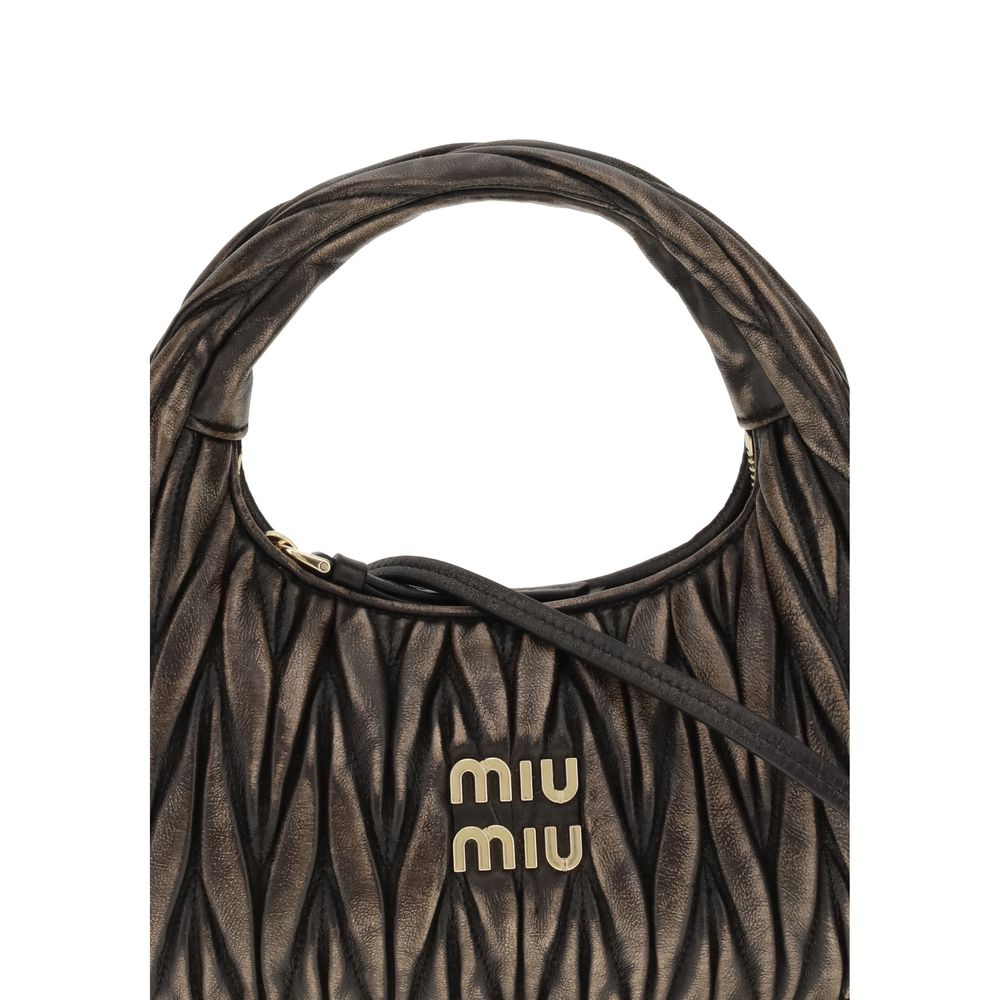 Miu Miu Brown Lambskin Shoulder Bag